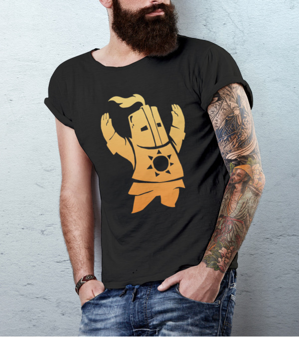 Praise The Sun Knight Orange T-Shirt