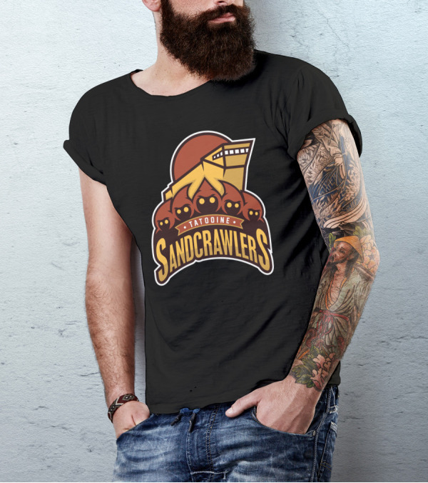Tatooine Sandcrawlers Jawa Team Badge T-Shirt