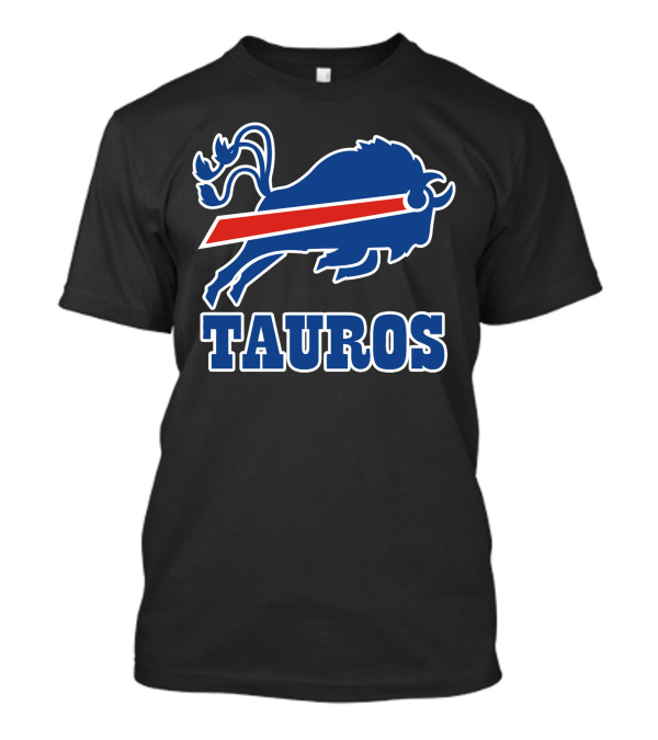 Tauros Blue Bull With Red Streak Emblem T-Shirt
