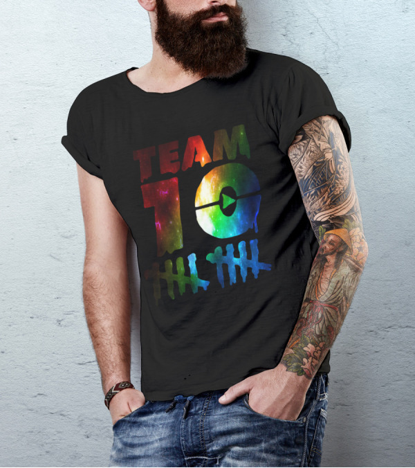 Team 10 Club Galactic Rainbow Countdown T-Shirt