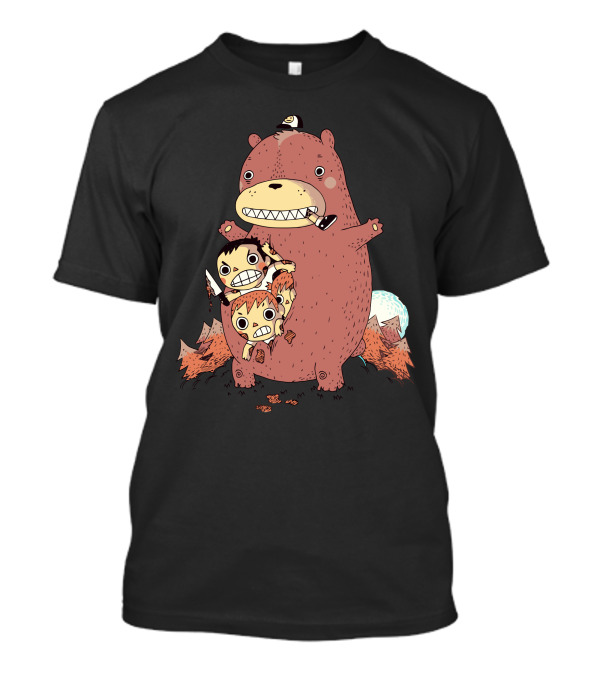 The Bear Who Eat Children Adventure Forest Scene T-Shirt