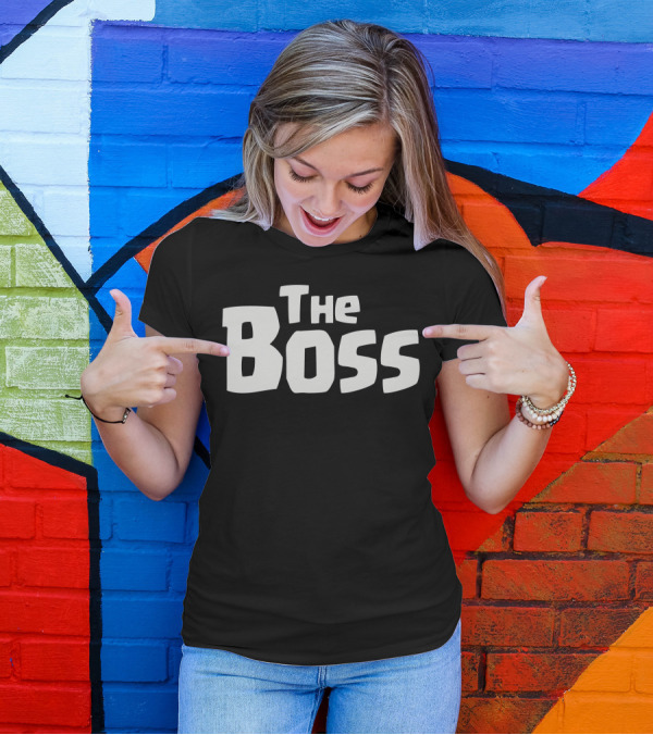 The Boss Comic Bold Font T-Shirt
