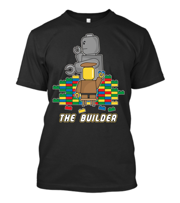 The Builder LEGO Block Warrior Iconic Craftsmanship T-Shirt