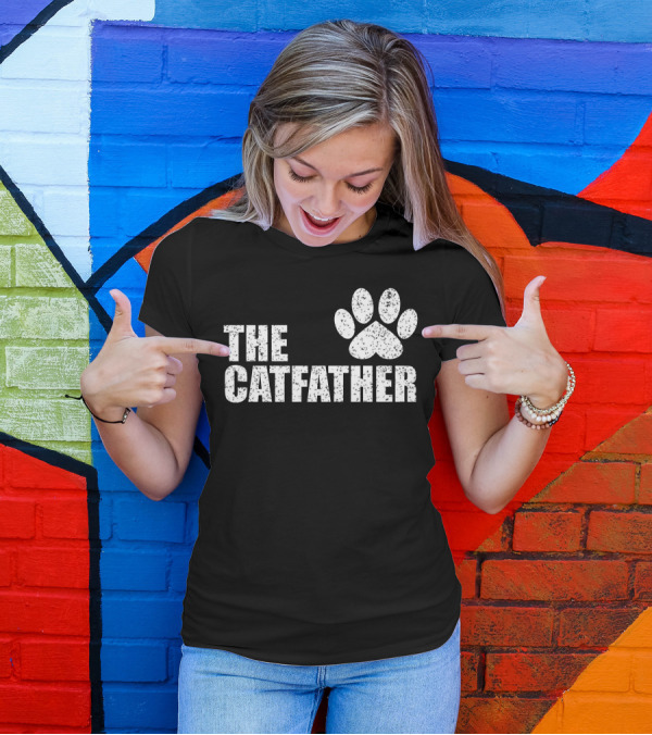 THE CATFATHER Paw Prints T-Shirt
