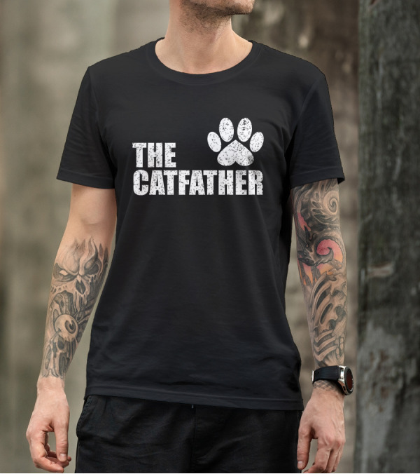 THE CATFATHER Paw Prints T-Shirt