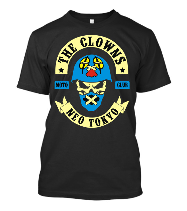 The Clowns Neo Tokyo Moto Club Skull Helmet T-Shirt