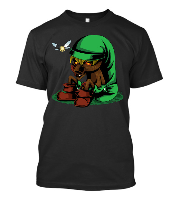 Majora's Mask Deku Link And Navi Curse T-Shirt