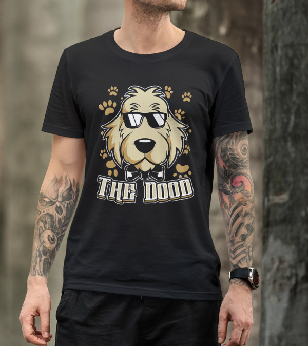 The Dood Cool Sunglasses Dog Paw Prints T-Shirt