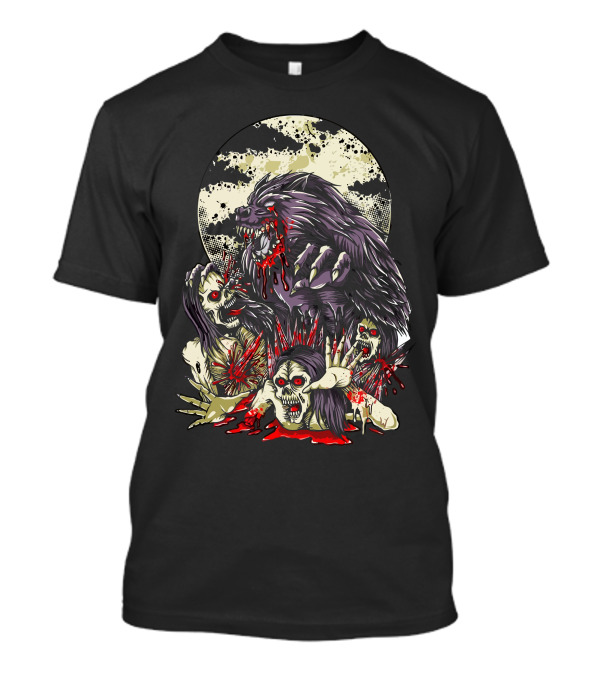 The End Of Zombie Werewolf Moon Apocalypse T-Shirt