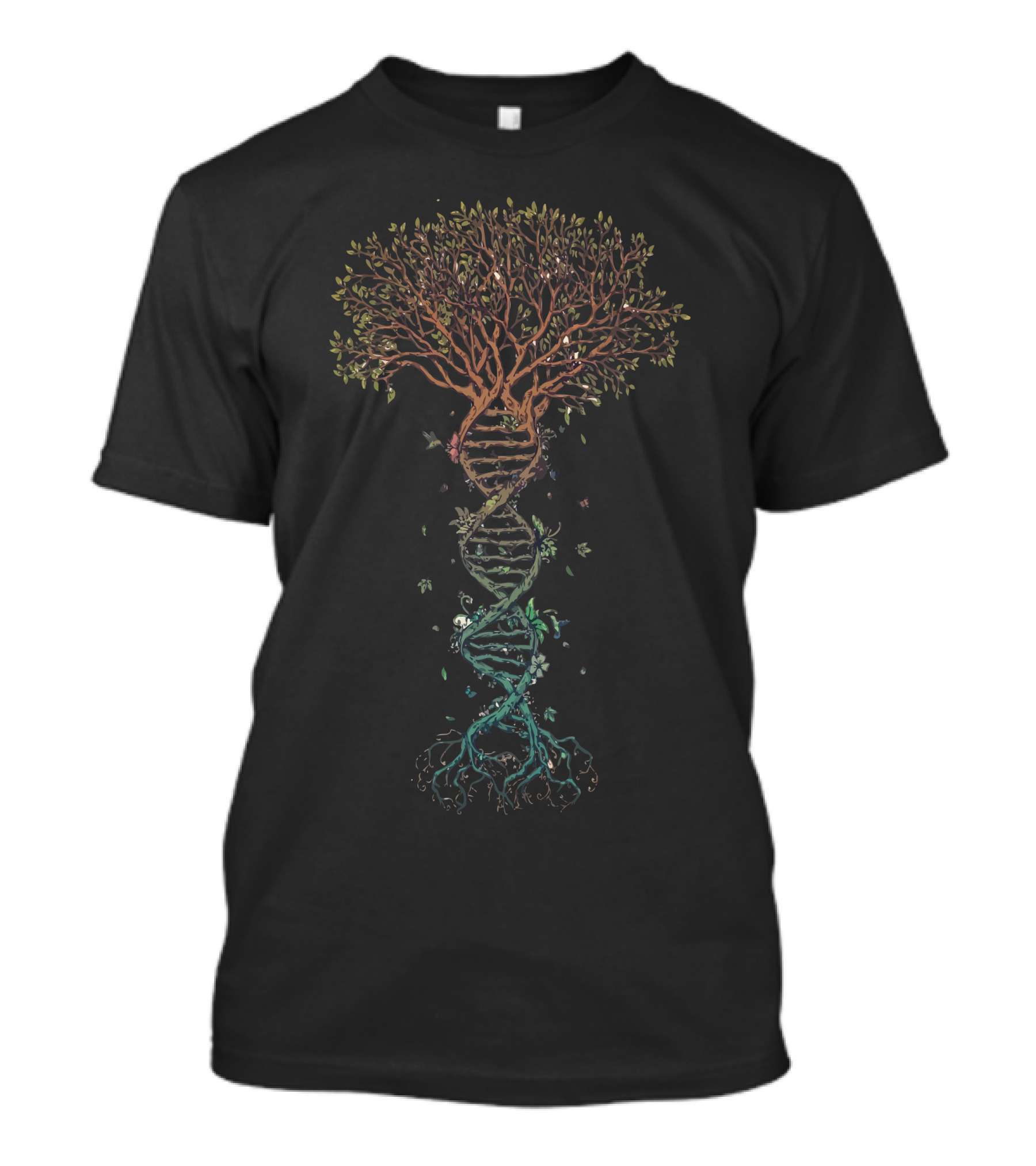 The Fabric Of Life Tree DNA Connection T-Shirt