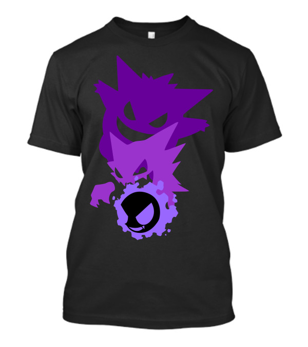 The Ghost Gengar Haunter Gastly Evolution Trio T-Shirt
