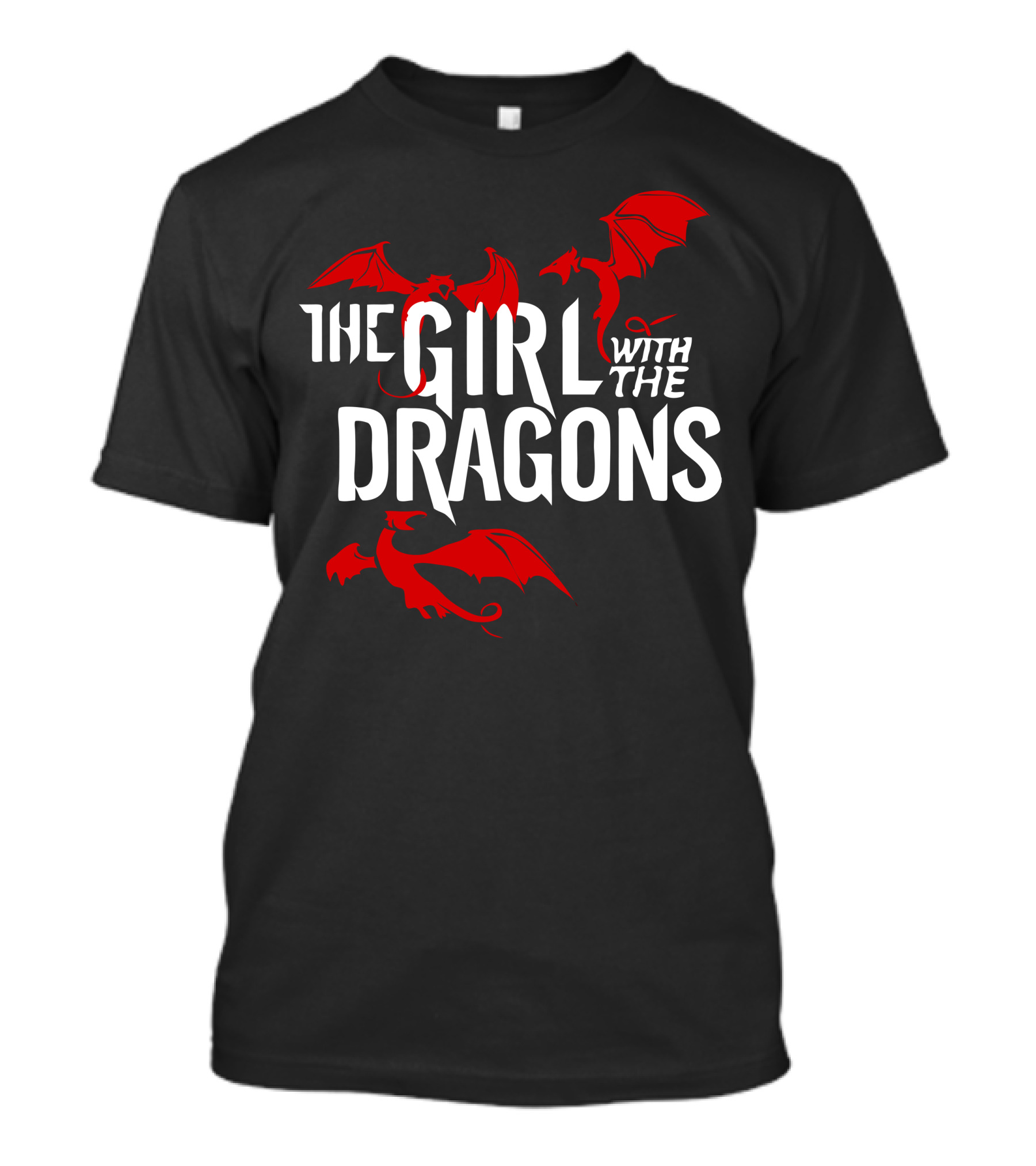 The Girl With The Dragons Flying Red T-Shirt