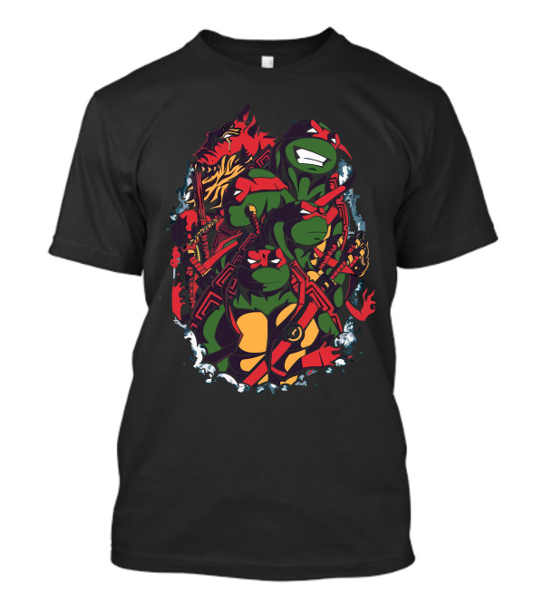 The Green Team Ninja Heroes Masked Warriors T-Shirt