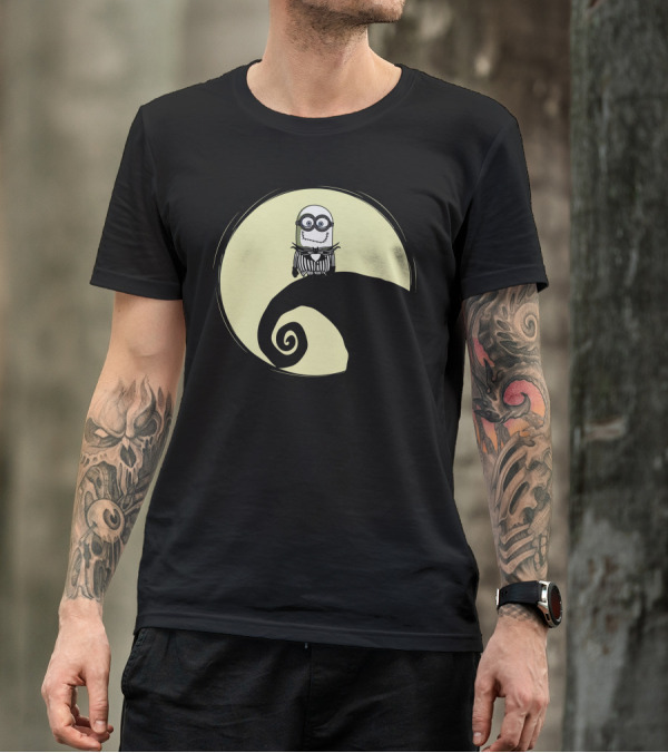 Minion Sitting On Nightmare Hill Scene In The Little Nightmare T-Shirt