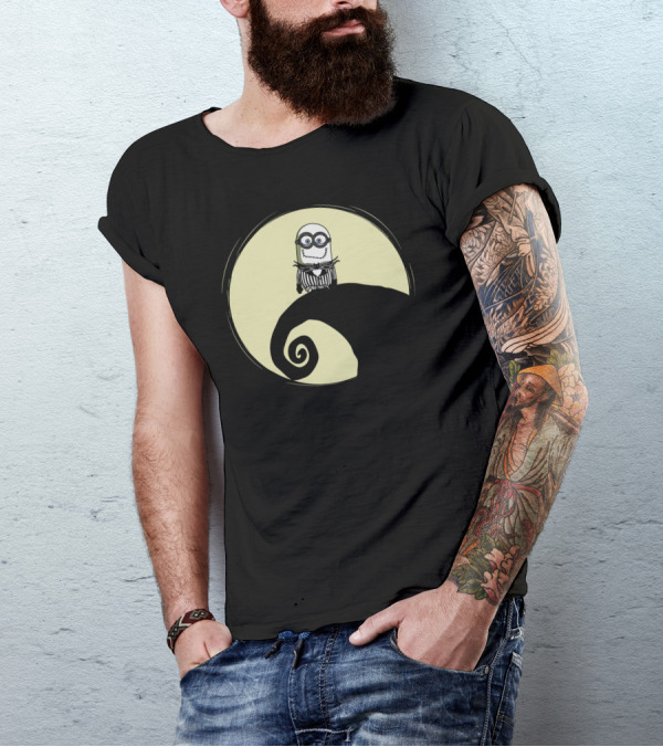 Minion Sitting On Nightmare Hill Scene In The Little Nightmare T-Shirt