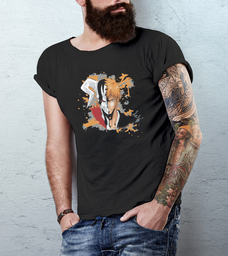Shinigami And Hollow Duality In Bold Anime T-Shirt