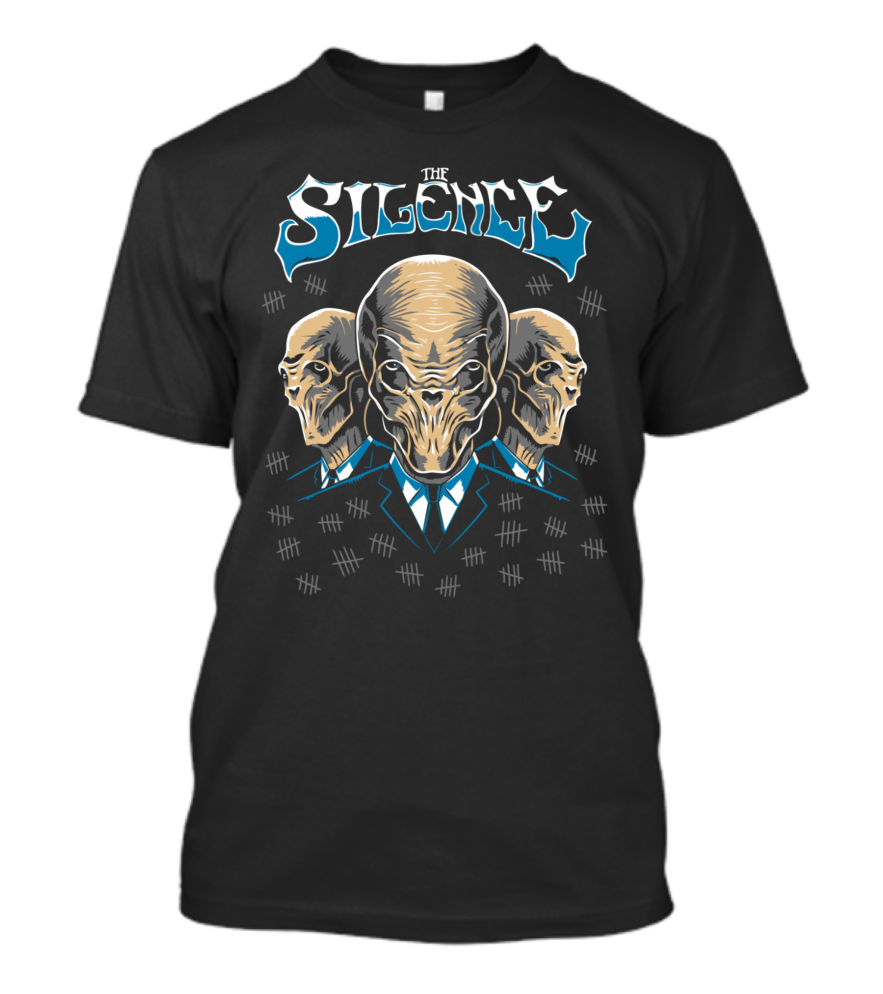 The Silence Alien Trio With Tally Marks T-Shirt