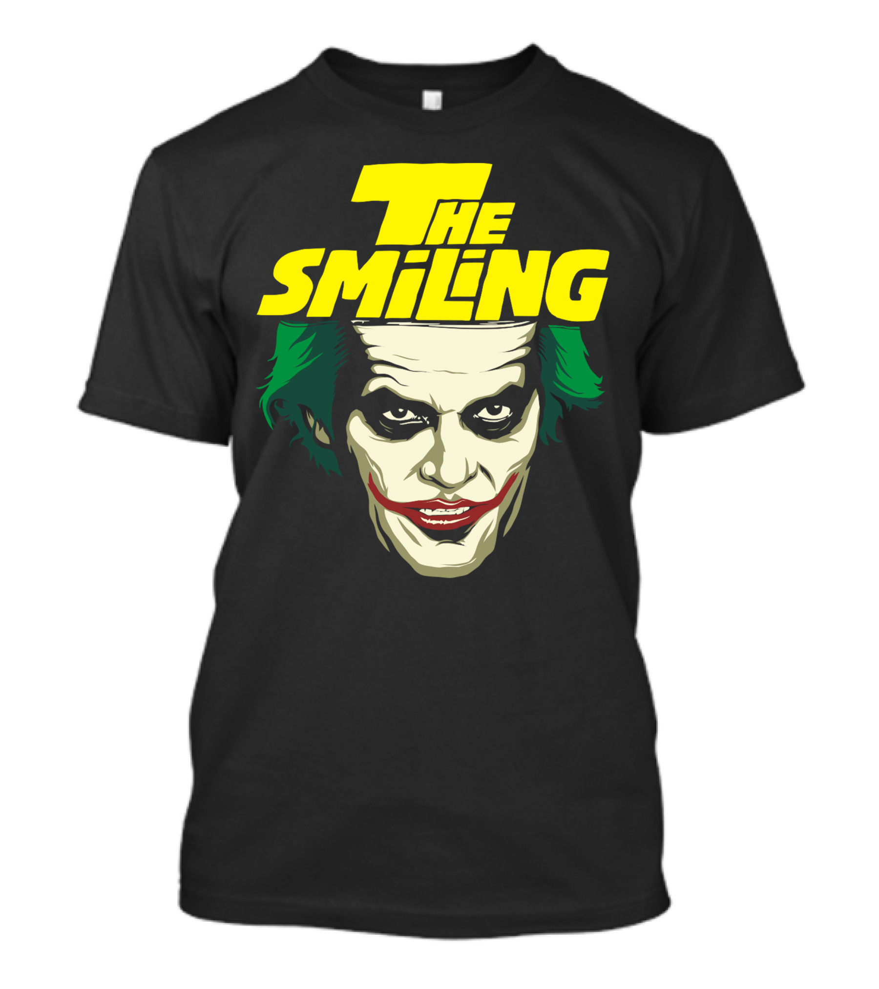 The Smiling Face With Green Hair And Dark Eyes T-Shirt