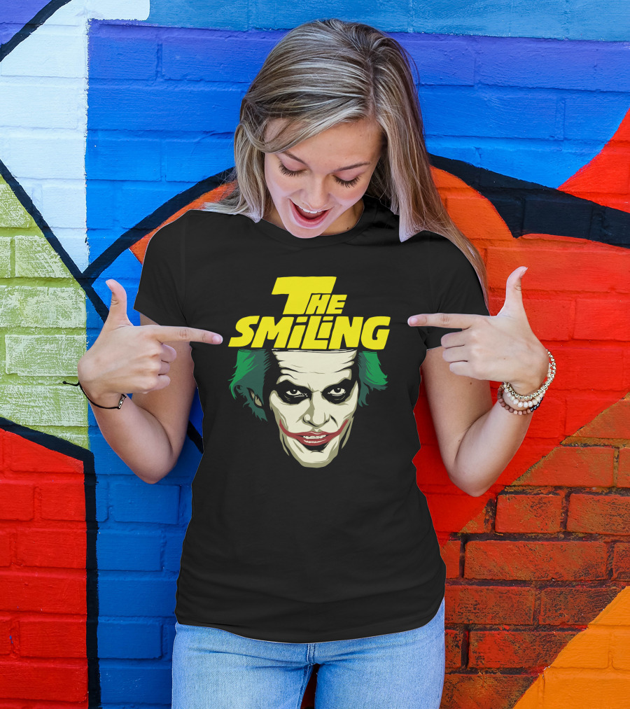The Smiling Face With Green Hair And Dark Eyes T-Shirt
