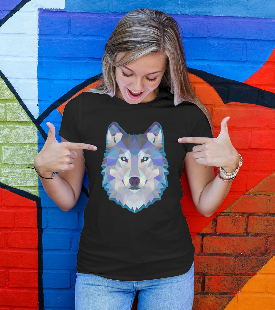 Geometric Wolf T-Shirt