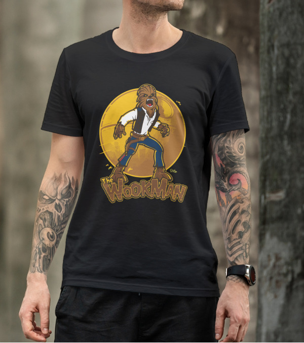 The Wookman Retro Style Character In Space Adventure T-Shirt