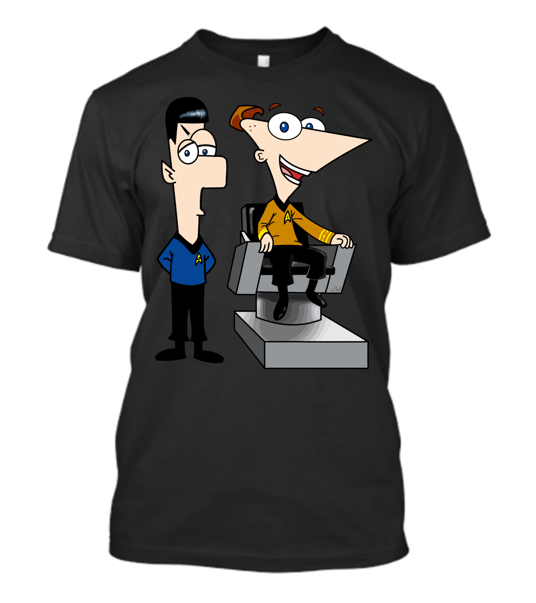 These Are The Voyages Star Trek Crossover Cartoon Characters T-Shirt