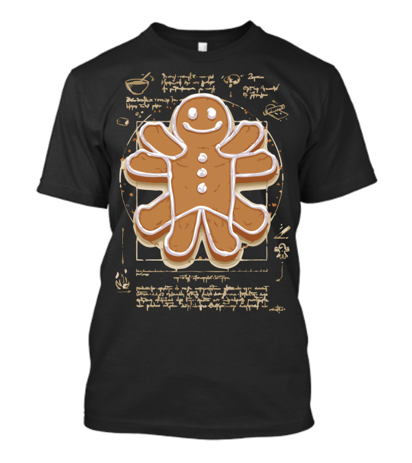 You CanT Catch Me Gingerbread Cookie Blueprint T-Shirt