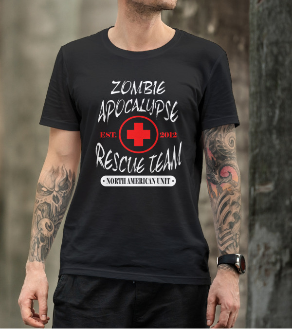Zombie Apocalypse Rescue Team North American Unit Est. 2012 The Walking Zombies T-Shirt