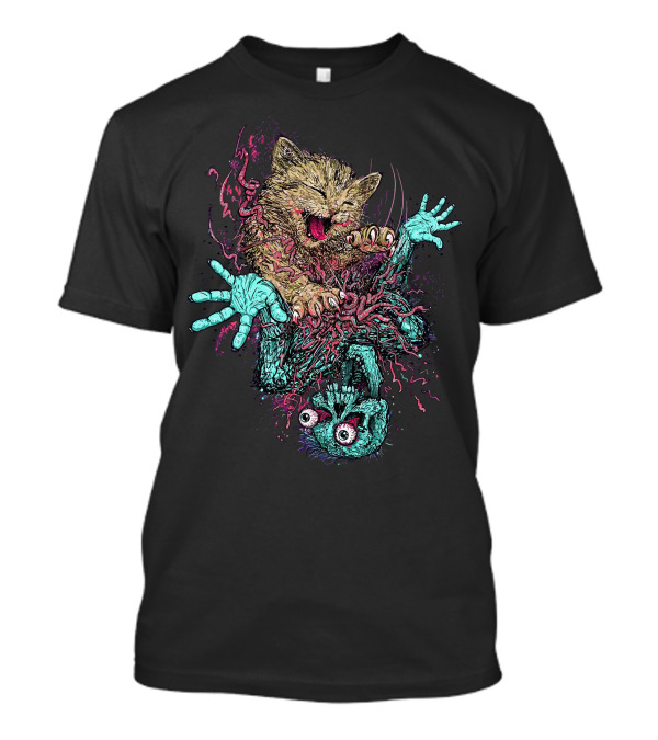 Zombie Nomz Kitten Attack Clawing Frenzy T-Shirt