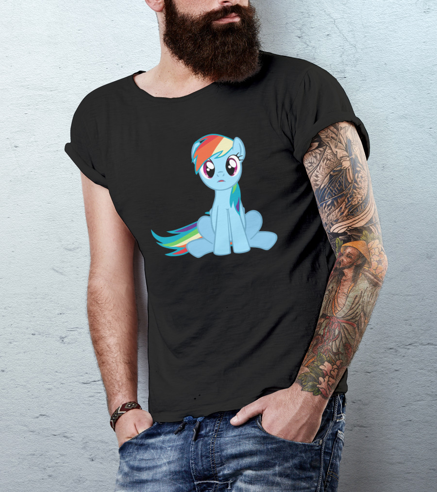 My Little Pony Friendship Is Magic Rainbow Dash Sitting T-Shirt