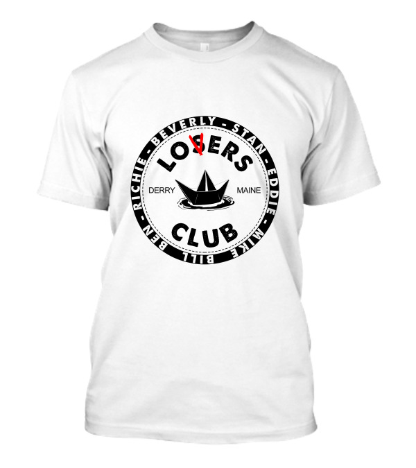 Lovers Club Derry Maine Beverly Stan Eddie Mike Richie Ben Bill Paper Boat T-Shirt