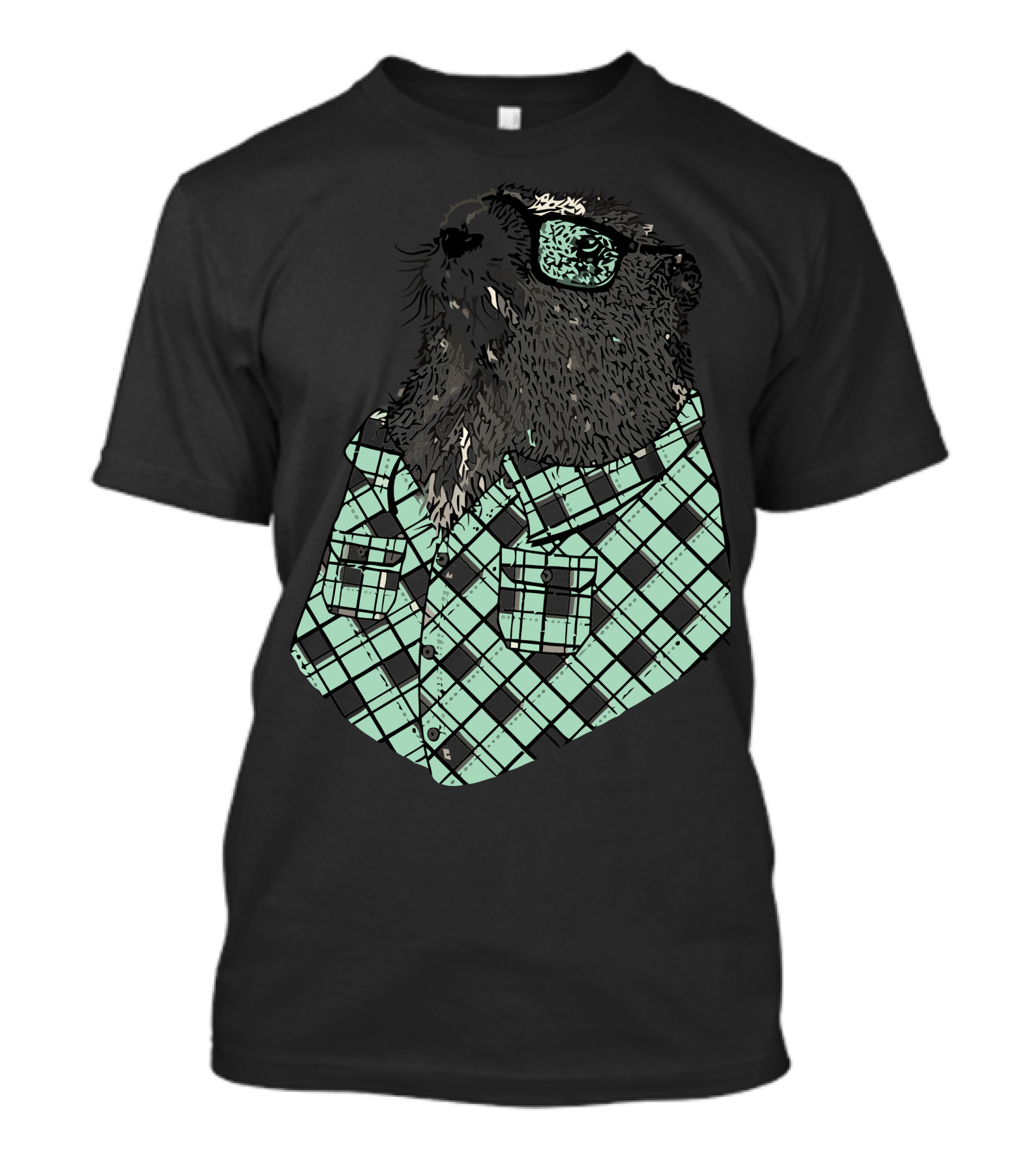 Meet The Woodchuck In Plaid Shirt With Sunglasses T-Shirt