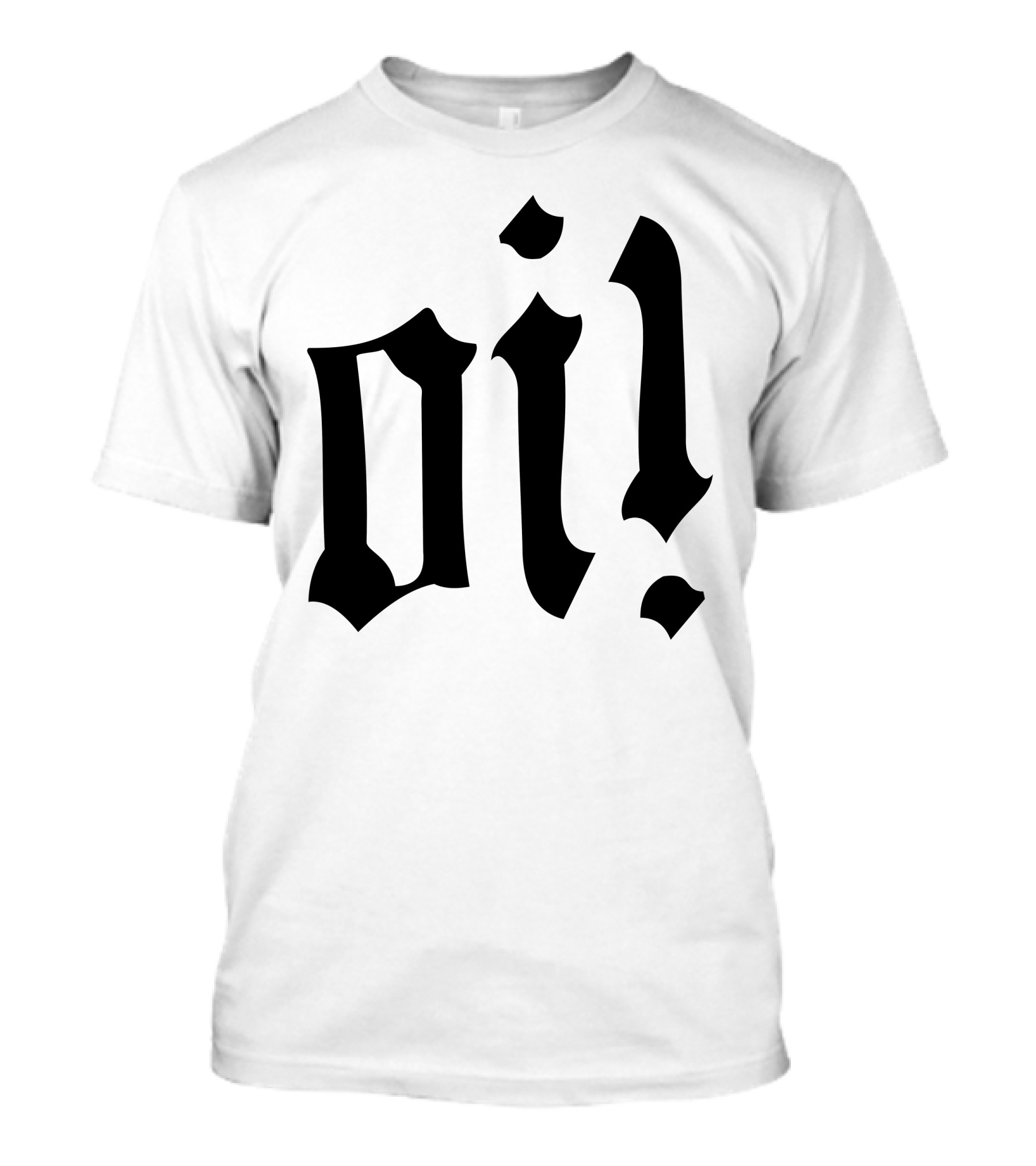 Oi Punk Rock Top Gothic Font T-Shirt