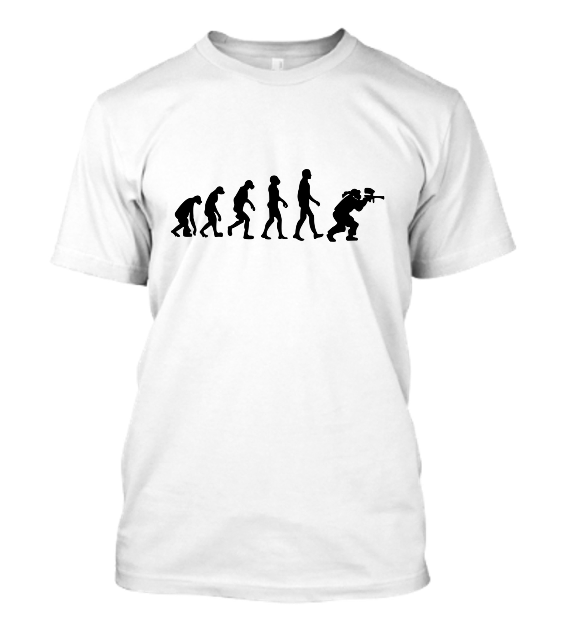 Paintball Evolution Silhouette Progression T-Shirt
