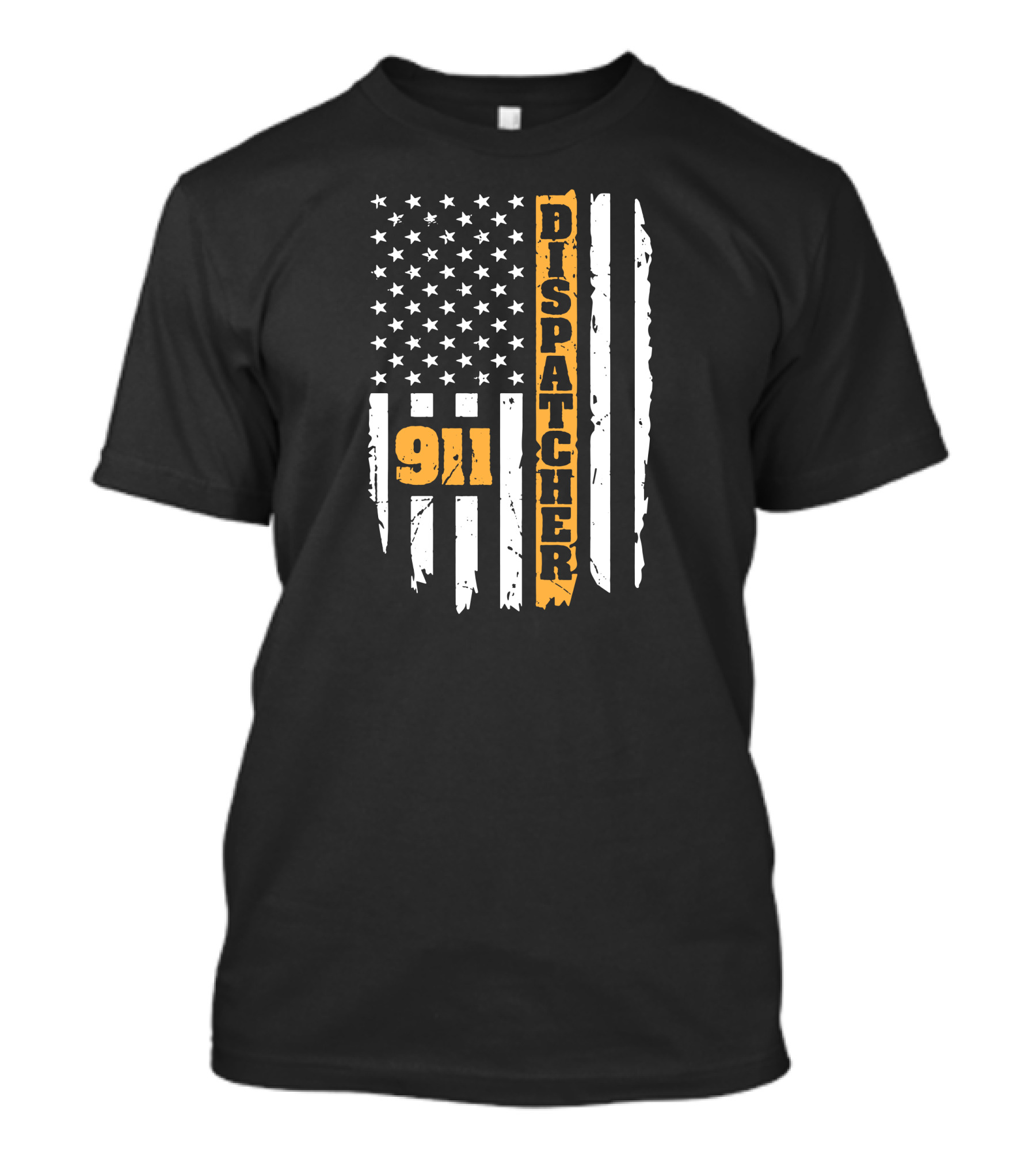 911 Dispatcher American Flag USA T-Shirt