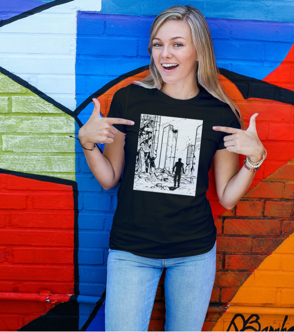 ApocalypsePresent Post-Apocalyptic Cityscape Birthday T-Shirt