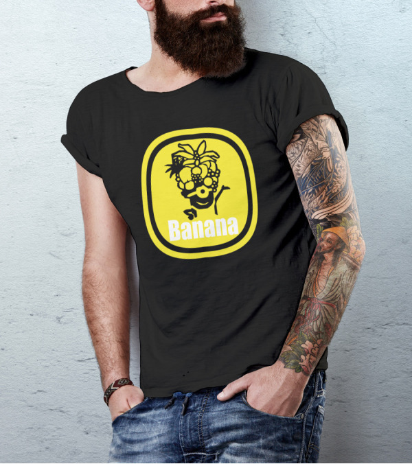 Minion With Fruit Hat Banana Herren T-Shirt