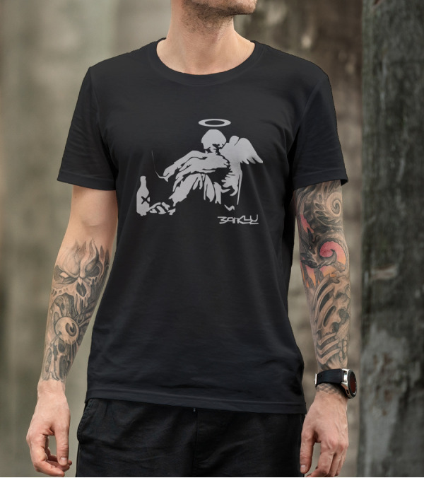 Banksy Fallen Angel Barclu T-Shirt