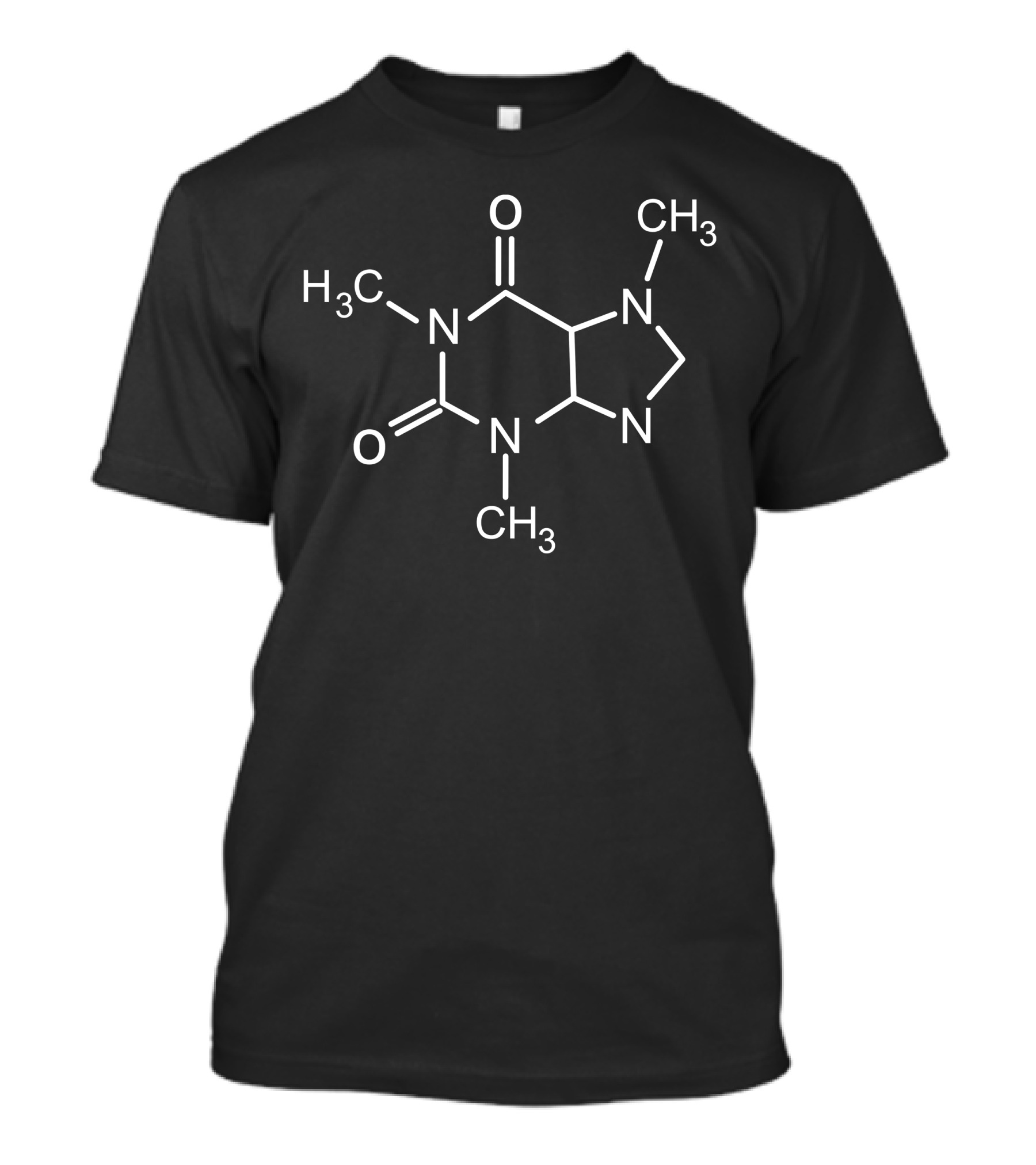 Caffeine Molecule Structure Chemistry Game Players T-Shirt