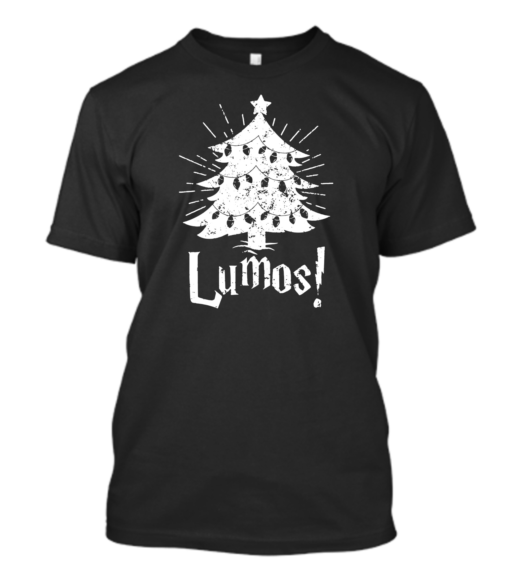 Christmas Lumos Tree With Lights And Star T-Shirt
