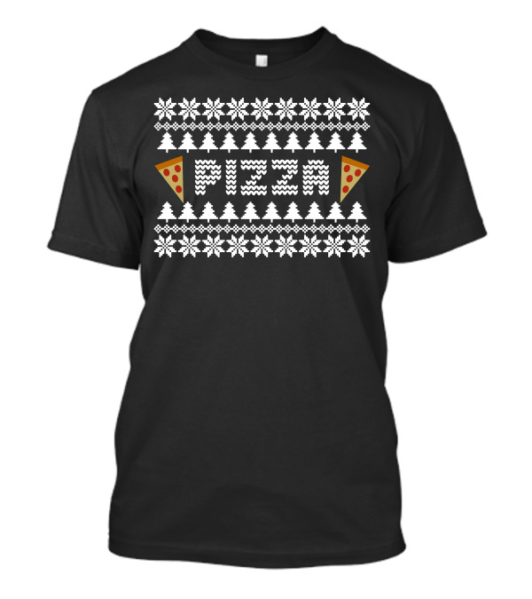 Pizza Ugly Christmas T-Shirt