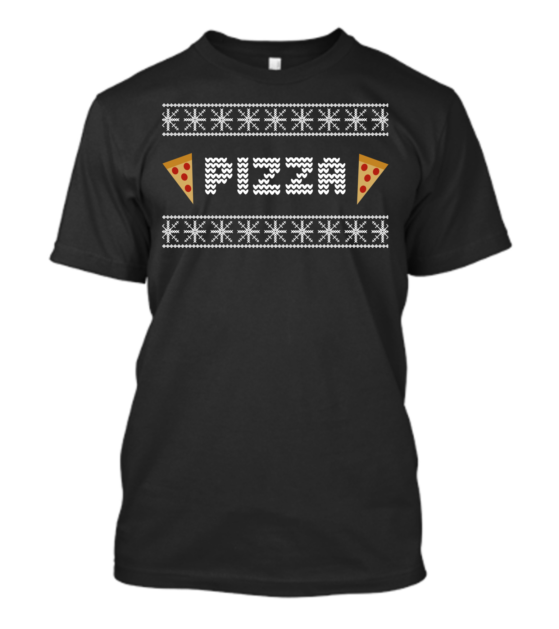 Pizza Christmas Ugly T-Shirt