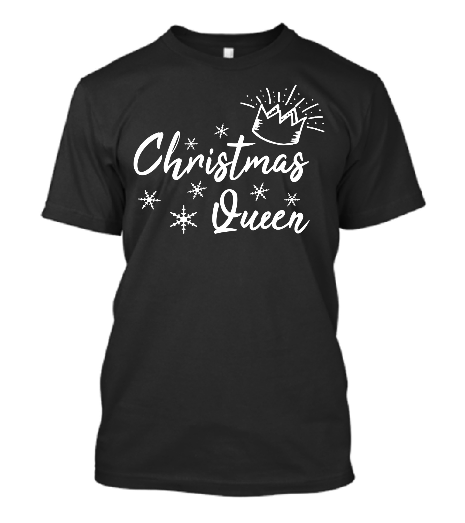 Christmas Queen Snowflakes Crown T-Shirt
