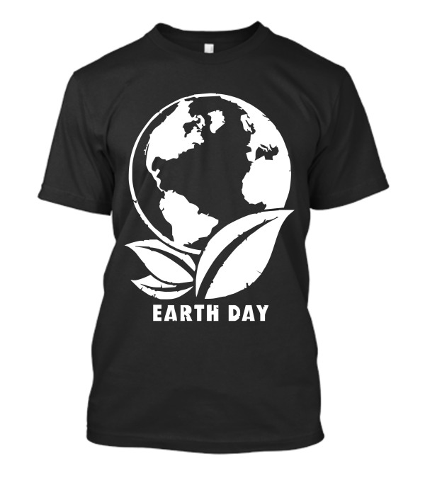 Earth Day Globe With Leaves T-Shirt