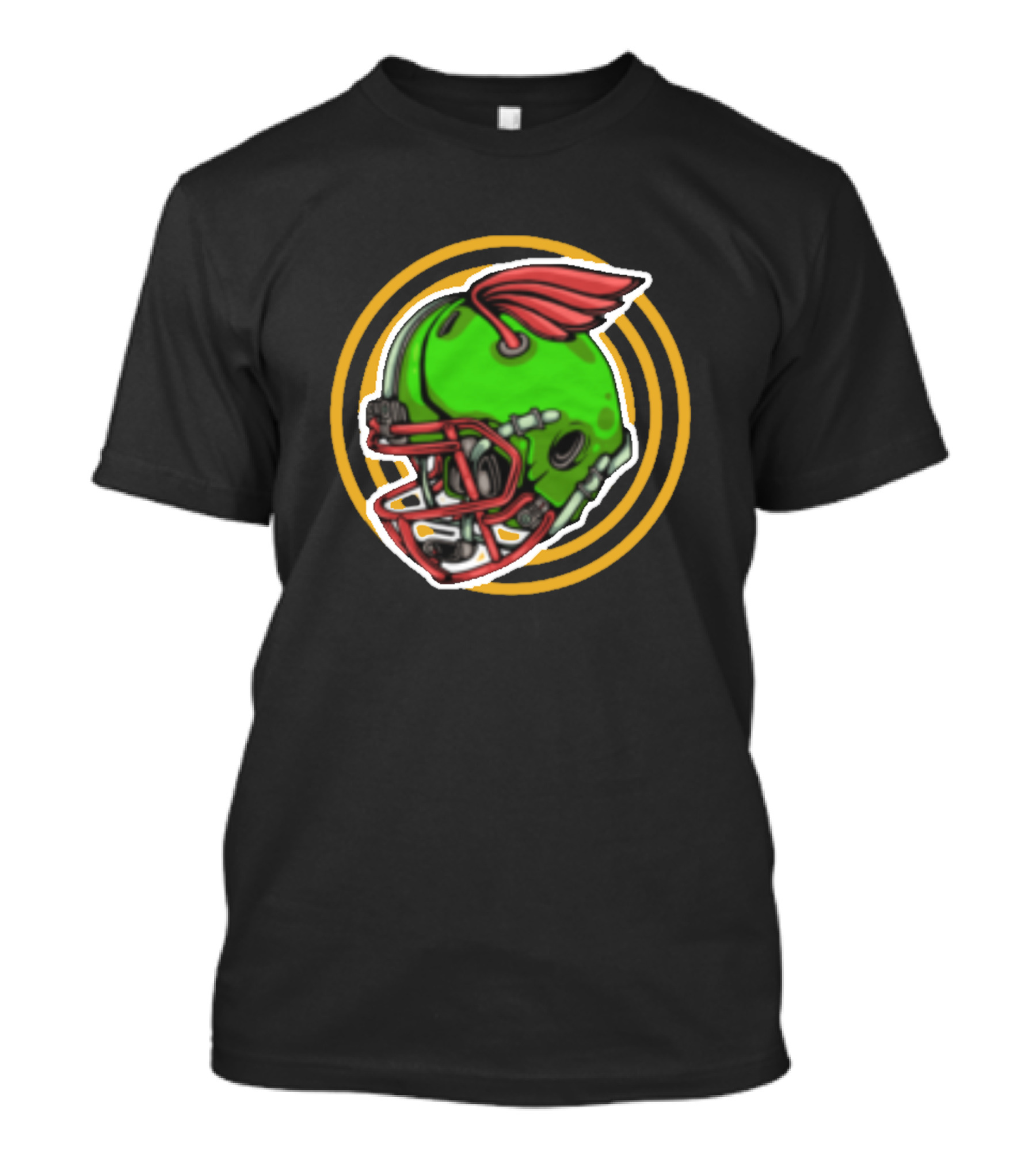 Fly Helmet Green Winged Armor T-Shirt
