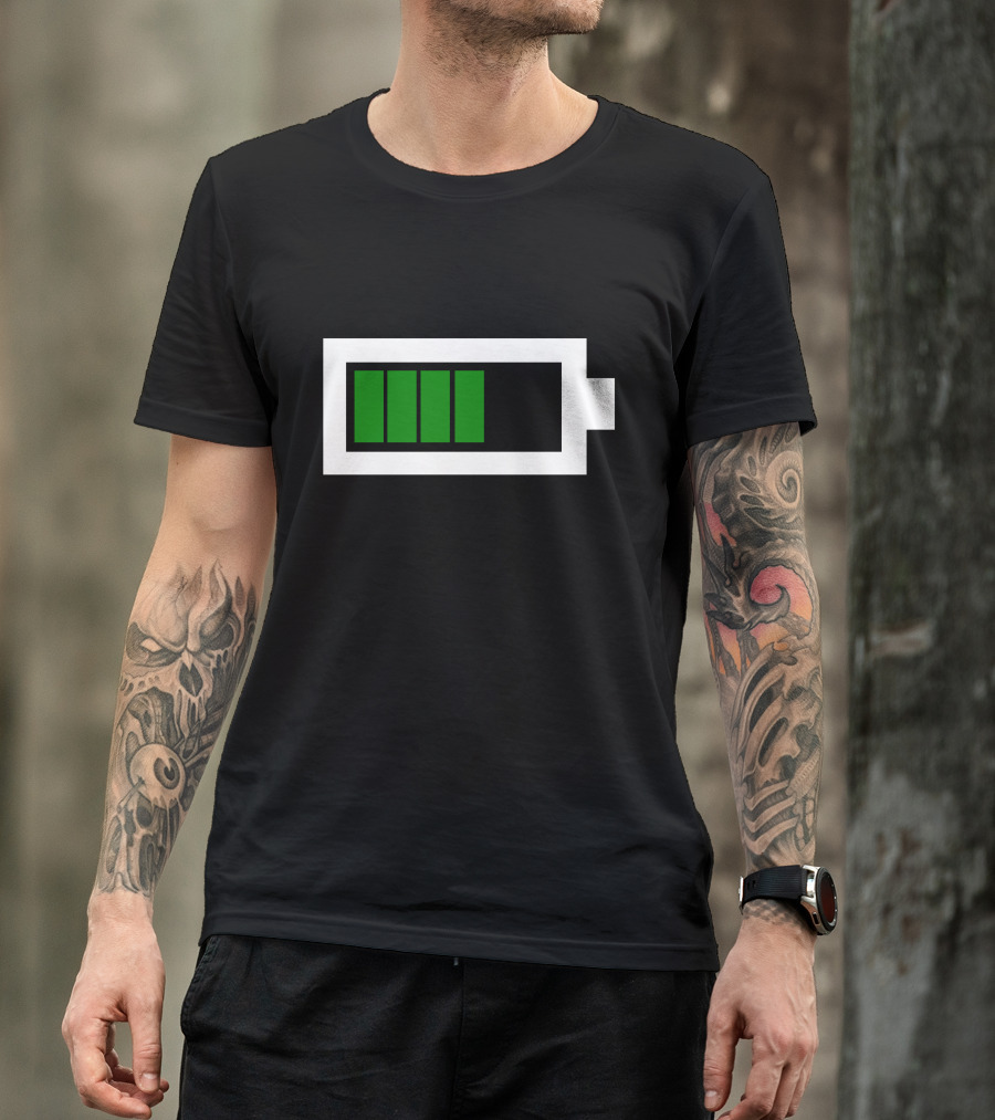 Full Battery Green Charged T-Shirt