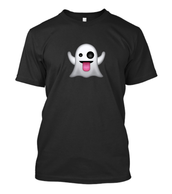 Ghost Emoji Playful Tongue Out T-Shirt