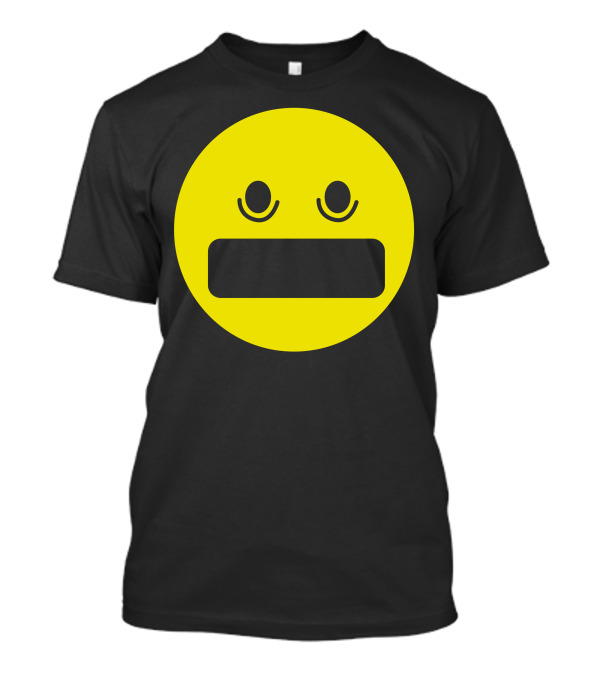 Hah Yellow Emoji Face With Surprised Expression T-Shirt