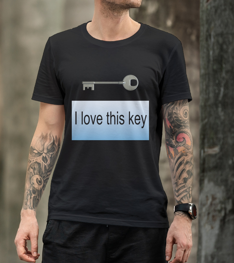 I Love This Key Classic Silver T-Shirt