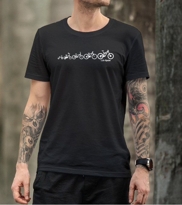 Lifecycle Evolution Of Bike Cycling Life Cycle T-Shirt